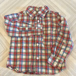 Gold Rush Outfitters Plaid Colored Button Down Kids Shirt - Size 5/6